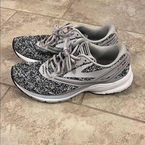 Brooks Women's Speckled Black and White Athletic Shoes